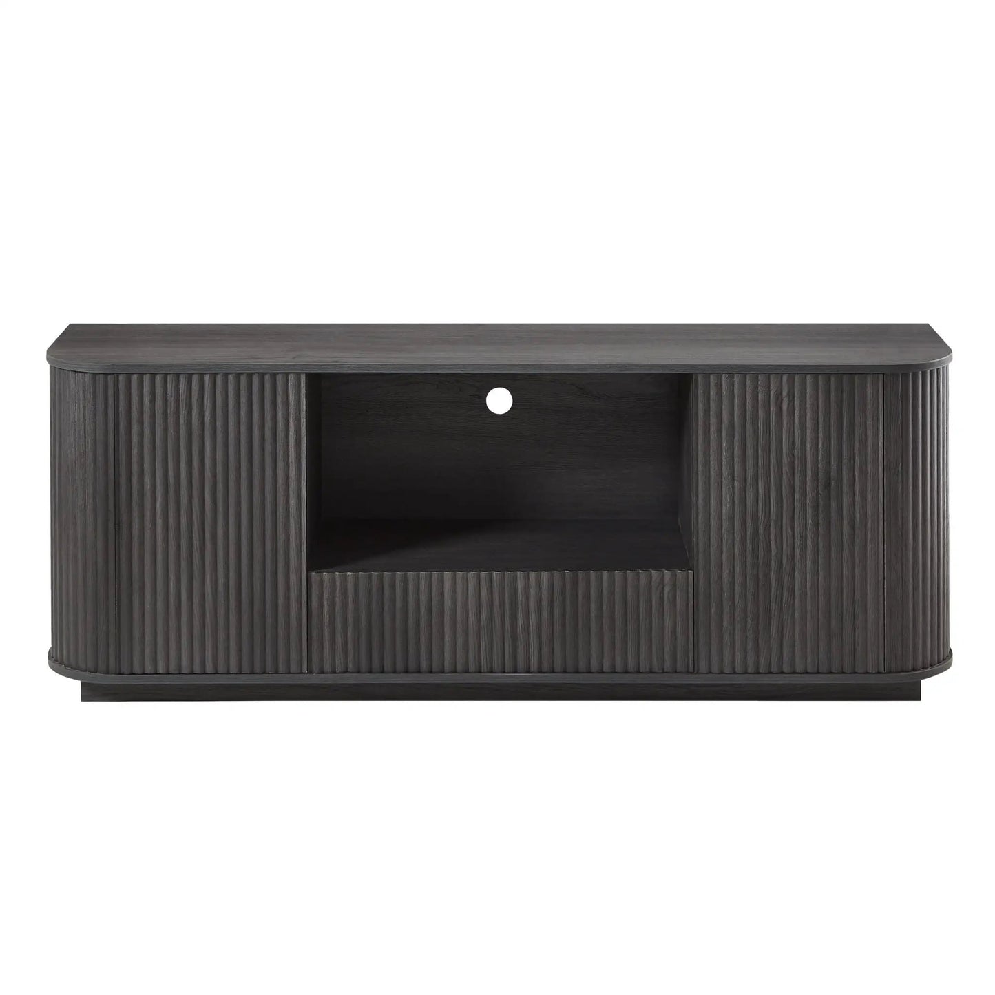 Modern Wavy TV Stand Sideboard with Cabinet