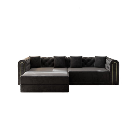 3 In 1 Convertible Sofa and Ottoman Bed