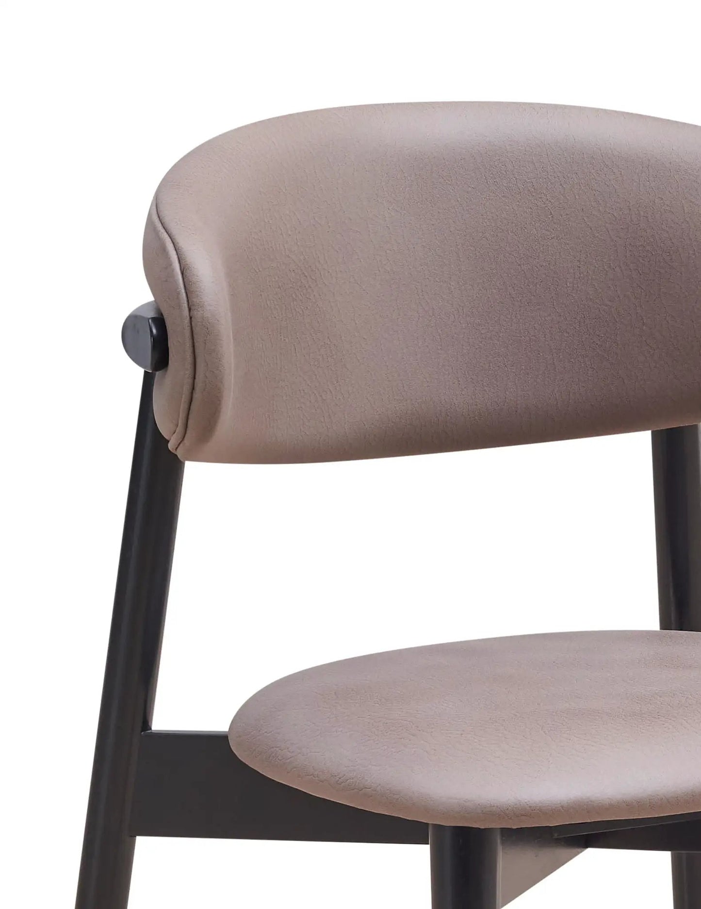 Lanae Gray Polished Microfiber Side Chair Set of 2