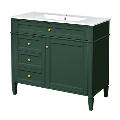 Bathroom Vanity With Top Sink and 2 Drawers