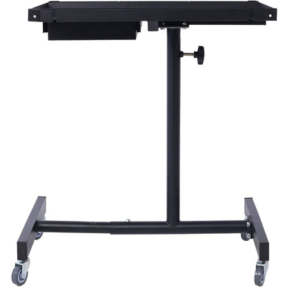 Adjustable Tear Down Work Table With Drawer by HouseOfZazla, black steel power station on caster wheels on Tampa Home & Garden Store