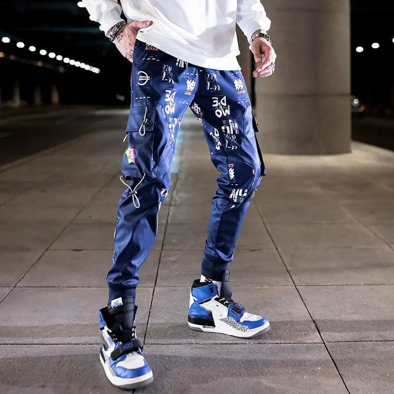 Men's Cropped Loose Overalls and Casual Pants