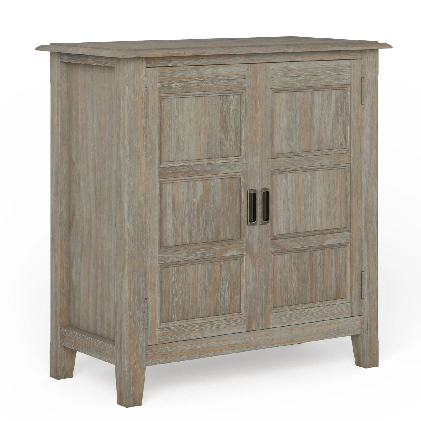 Burlington Handcrafted Low Storage Cabinet, weathered gray wood, Unique Piece Furniture on Tampa Home & Garden Store