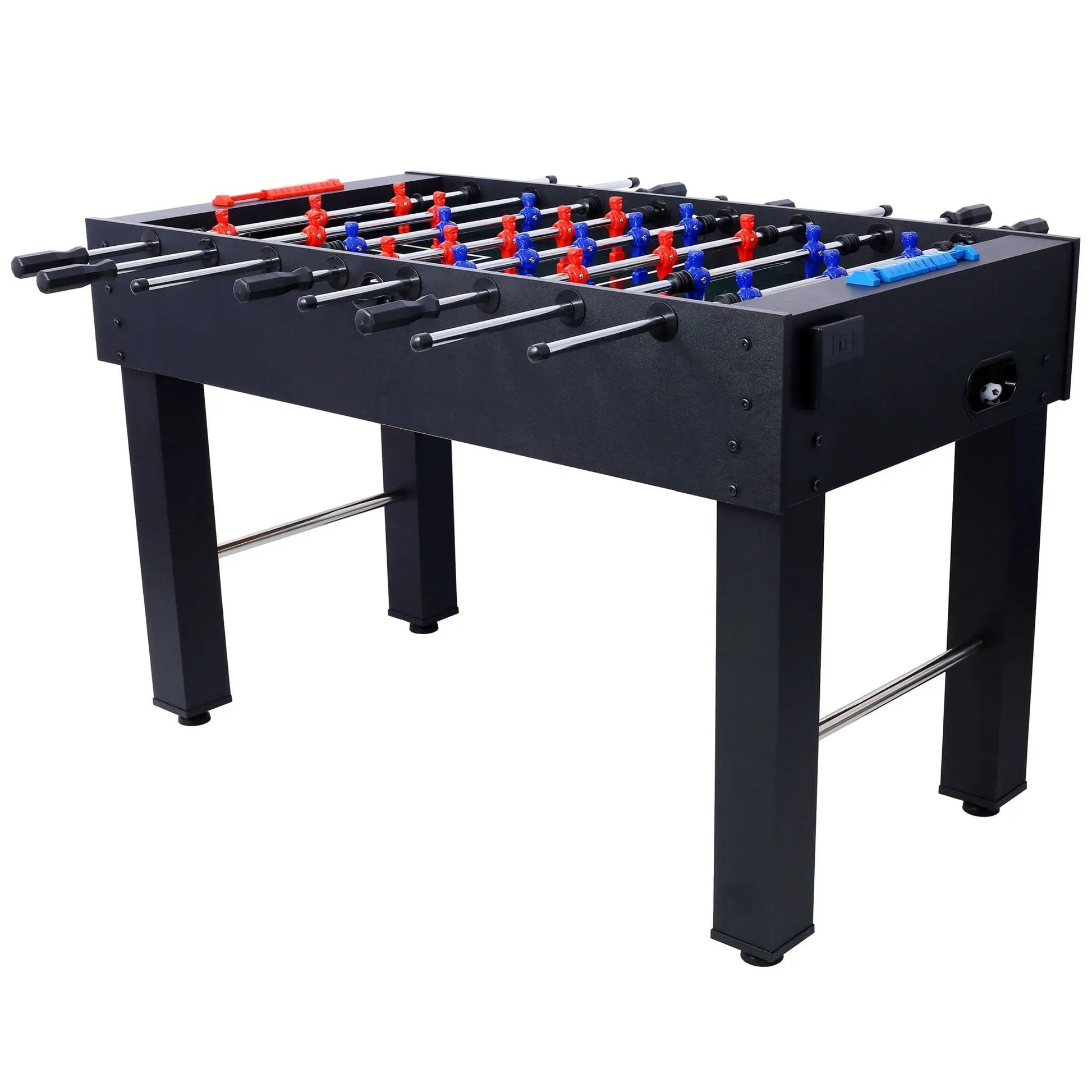 Hurricane foosball table black with chrome rods and red/blue players by Unique Piece Furniture on Tampa Home & Garden Store