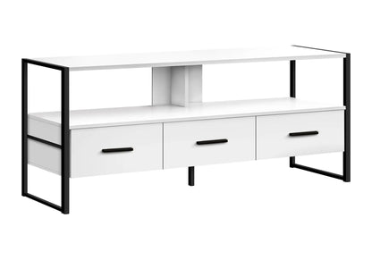 Tv Stand Console With Center Storage Drawers
