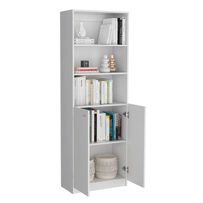 White bookcase from HouseOfZazla 3 Piece Living Room Set with Bookcases, spacious shelves on Tampa Home & Garden Store