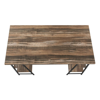 Industrial Computer Desk with Shelves for Home