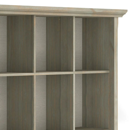 Acadian Handcrafted Cube Storage organizer in graywashed wood by Unique Piece Furniture on Tampa Home & Garden Store