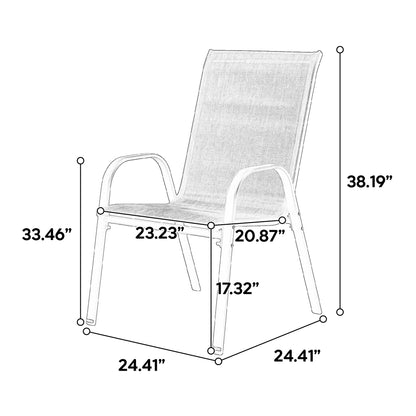 Breathable Patio Chairs and a Sturdy Steel Frame