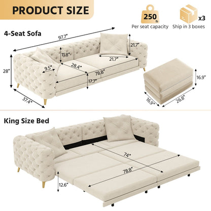 The 3 In 1 Convertible Sofa and Deep Seats