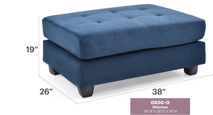 Chic Contemporary Storage Ottoman Tufted Cushion