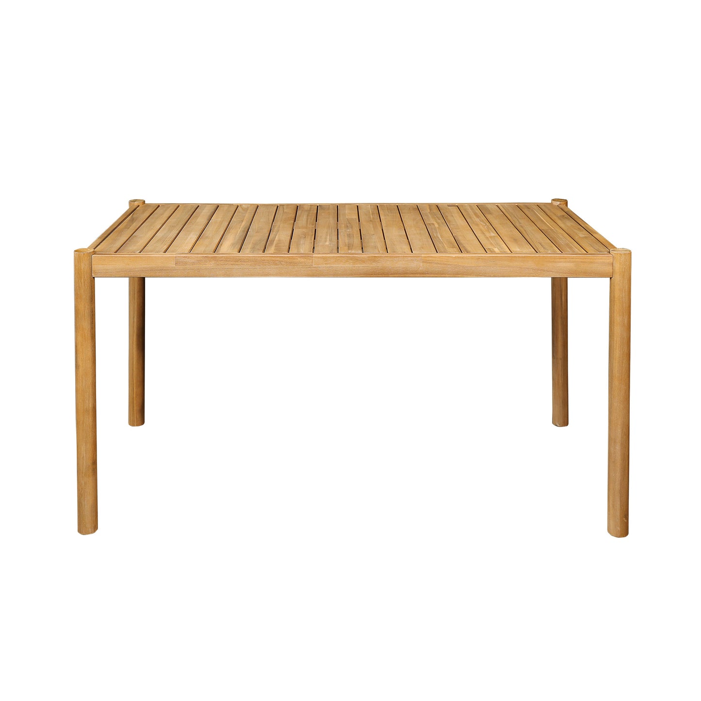 5 Piece Acacia Wood Patio Dining Set and Chairs