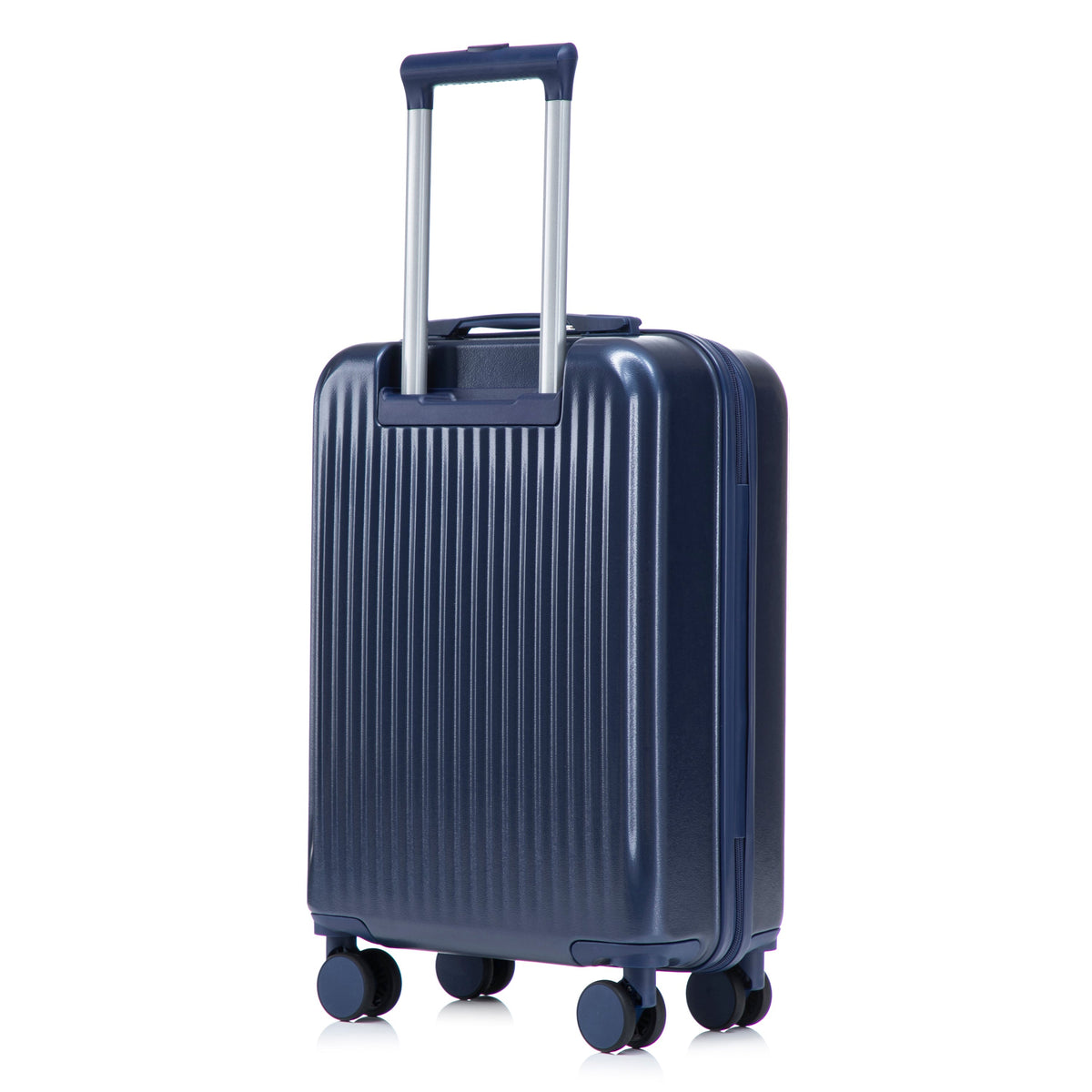 2-piece ABS spinner luggage set navy blue hard-shell suitcases with four wheels on Tampa Home & Garden Store