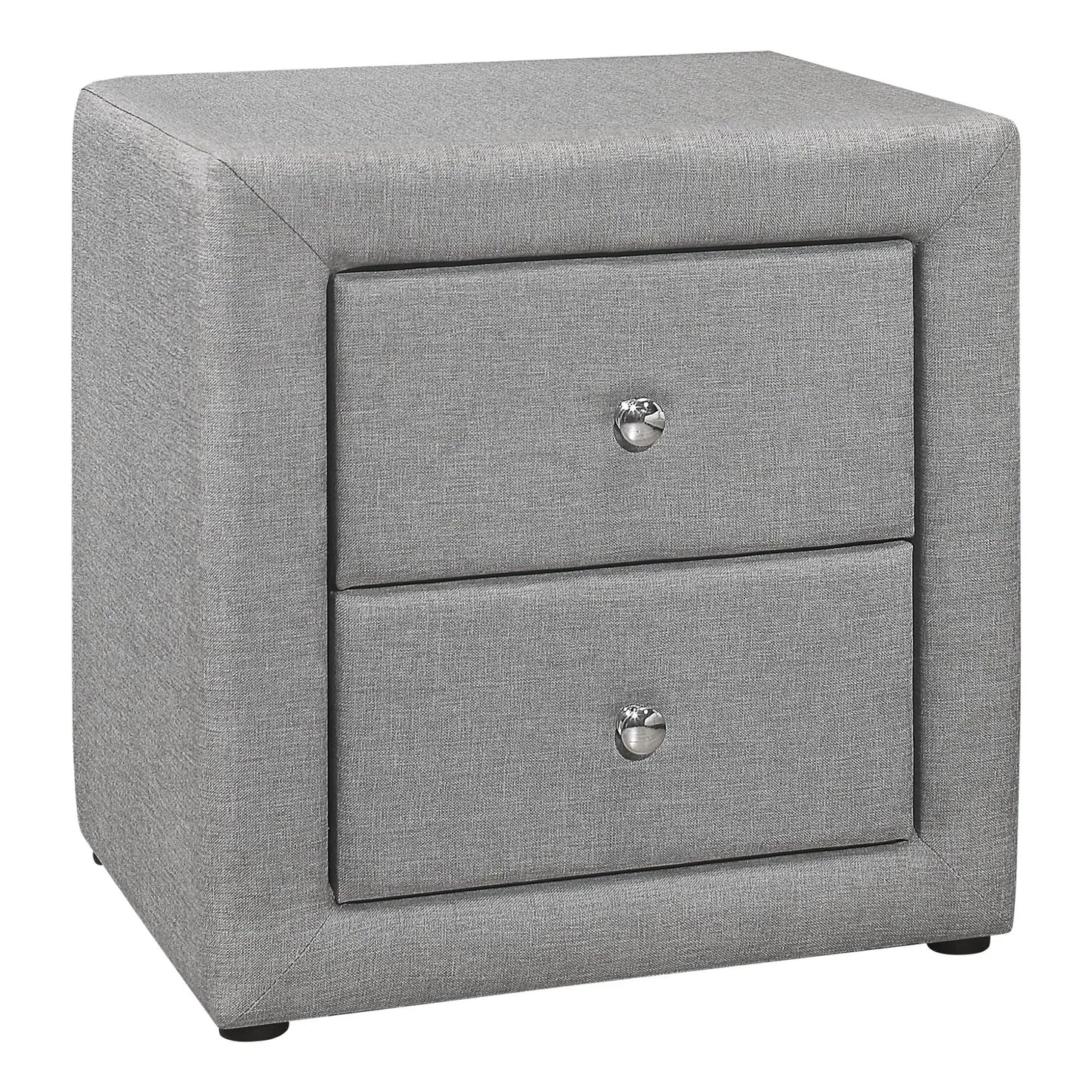 Nightstand With Upholstered Drawer For Bedroom