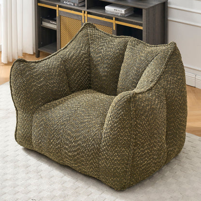 Comfortable chenille arm chairs in brown marled upholstery with highly resilient foam on Tampa Home & Garden Store