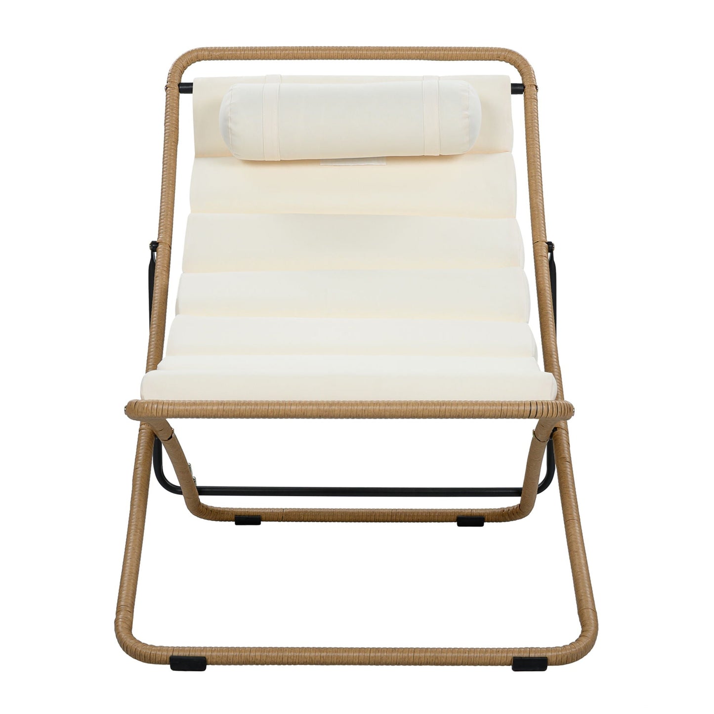 Pair of Outdoor Chairs with Adjustable Backrest
