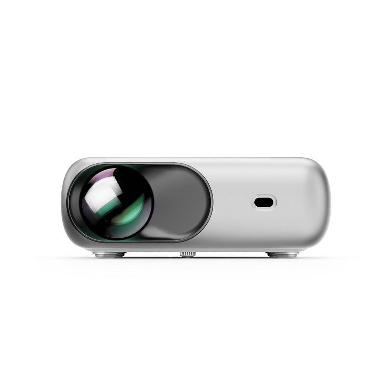 Portable home projector by My Store, silver body with front lens and WiFi 1080p on Tampa Home & Garden Store