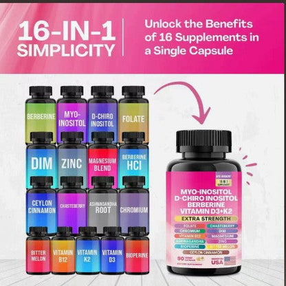 Arginine Capsules by Perfecsy with 16 colorful supplement bottles and a larger bottle on Tampa Home & Garden Store