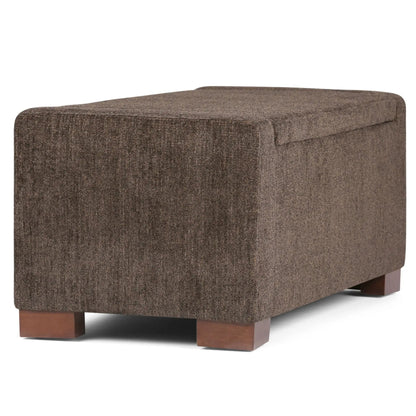 Bretton Lift Top Storage Ottoman Deep Umber