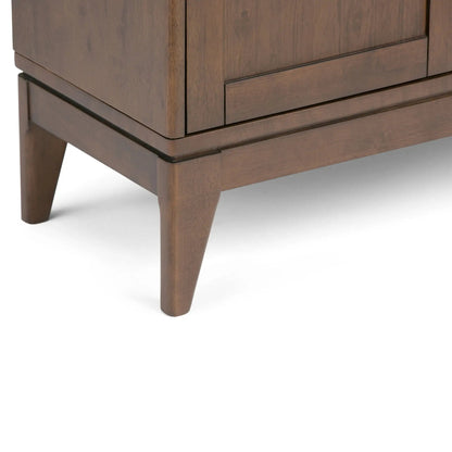 Harper Solid Rubberwood Storage Cabinet Modern