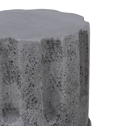 Modern Round Outdoor Side Table For Garden And Porch