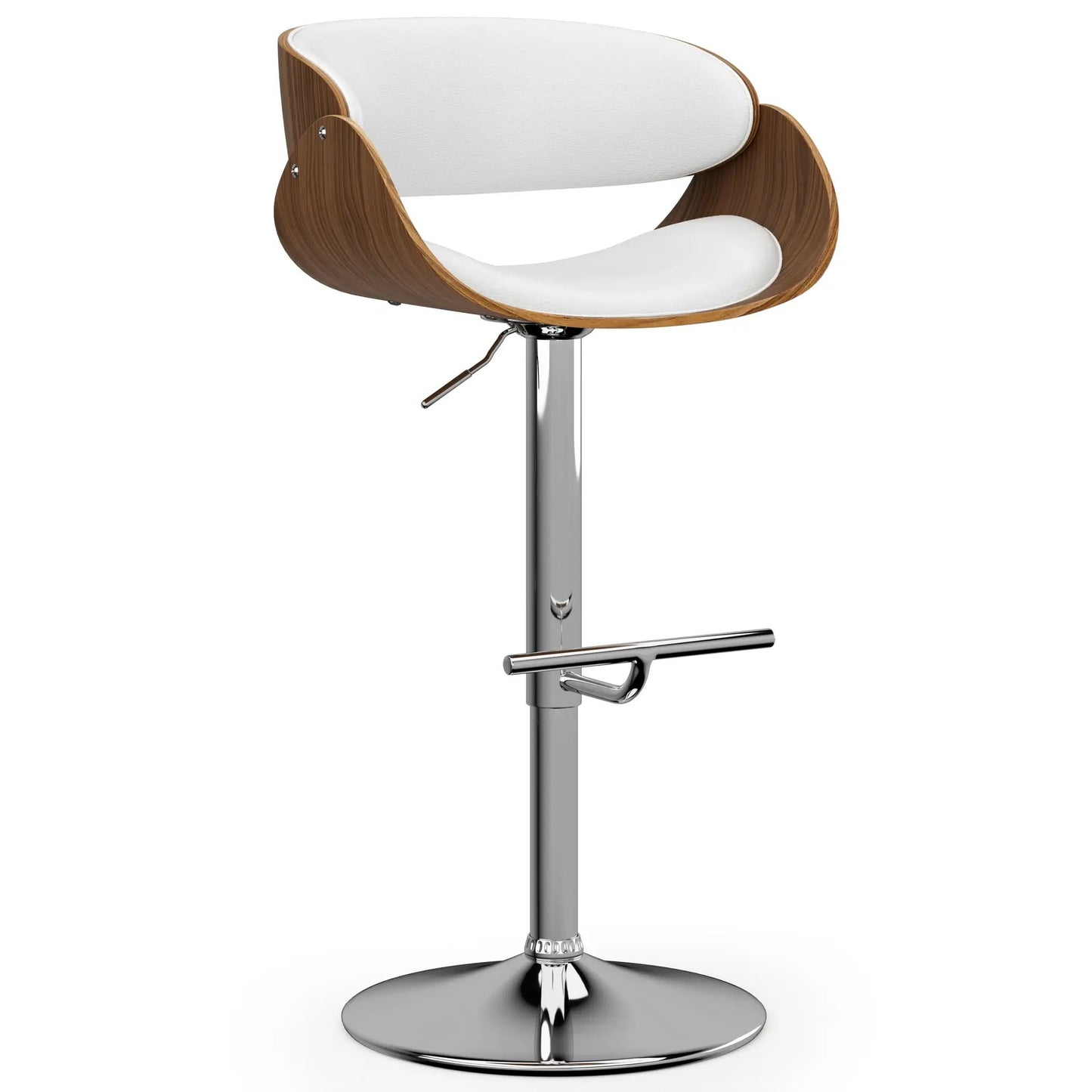Mid Century Modern Adjustable Swivel Bar Stool
