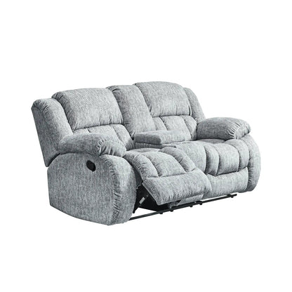 Stonic Design Reclining 3-Piece Set in gray textured fabric with manual recliners on Tampa Home & Garden Store