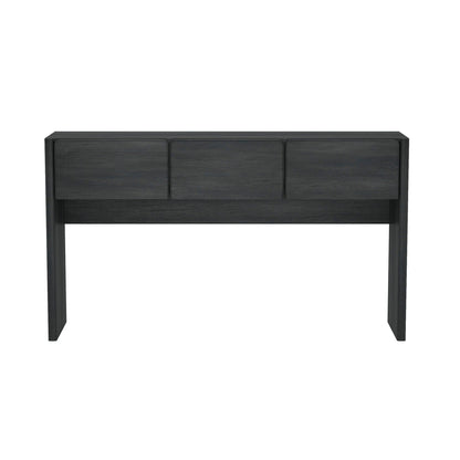 Linda Console Table with Three-Drawer Storage in dark gray wood finish by HouseOfZazla on Tampa Home & Garden Store