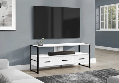 Tv Stand Console With Center Storage Drawers