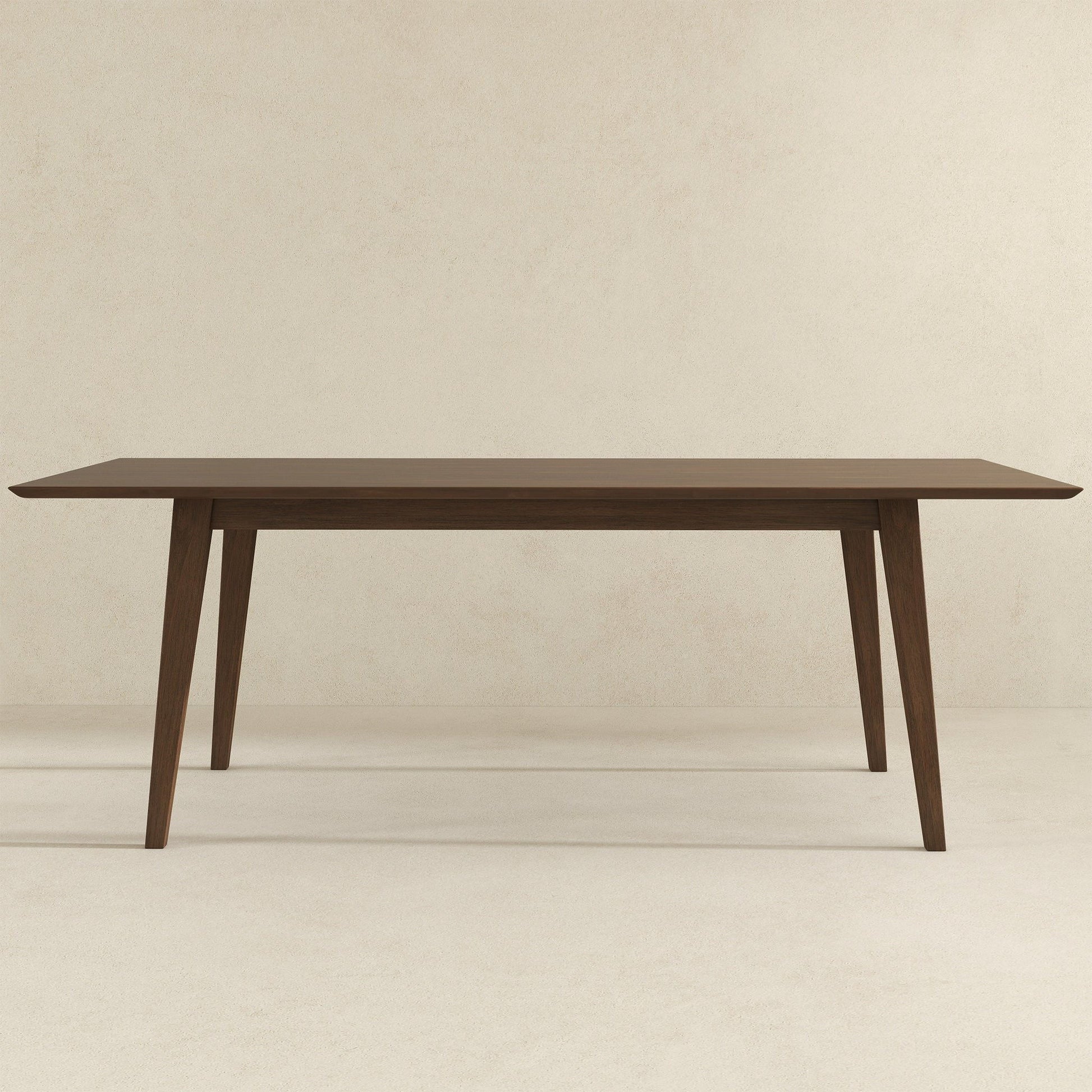 Levi modern style rectangular dining kitchen table, dark wood finish, HouseOfZazla on Tampa Home & Garden Store