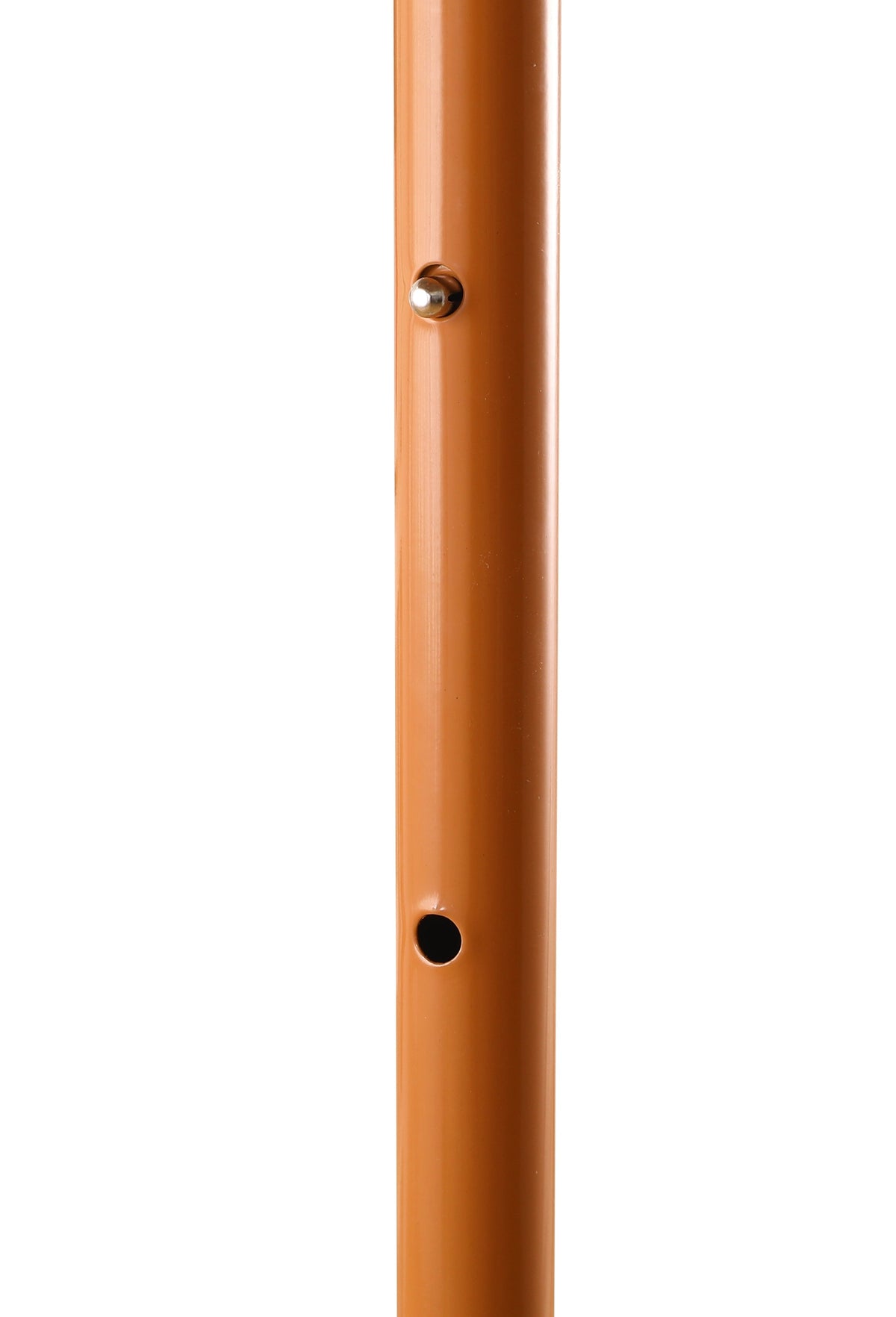 8' Thatched Patio Tiki Umbrella pole orange metal tube with pin hole on Tampa Home & Garden Store