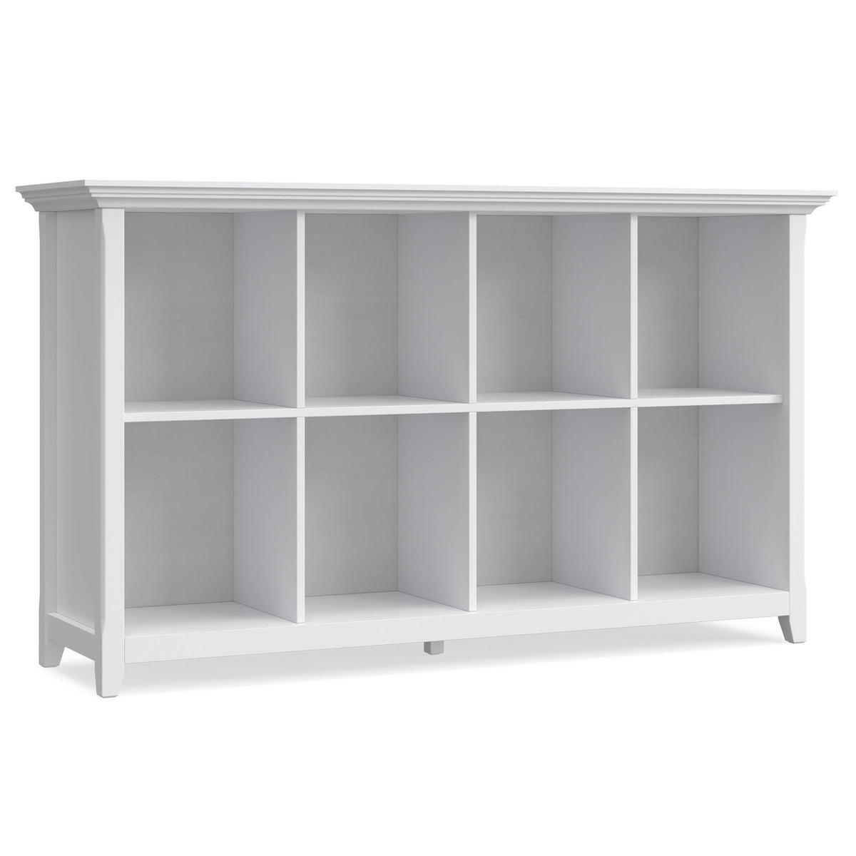 Amherst Cube Storage Bookcase and Large Cubbies, white finish, HouseOfZazla cube organizer on Tampa Home & Garden Store
