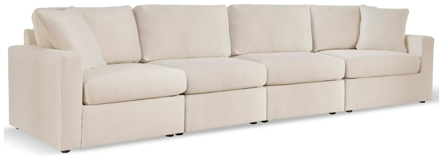 Modmax Sectional 4-seat Oyster beige fabric stationary sofa on Tampa Home & Garden Store