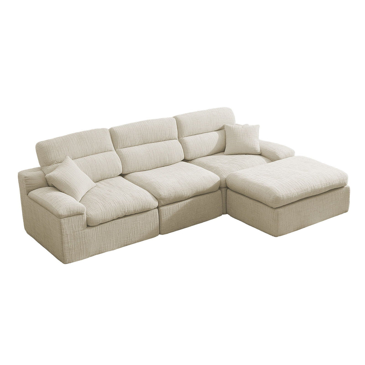 Premium Corner Chaise Sofa With High Backrest