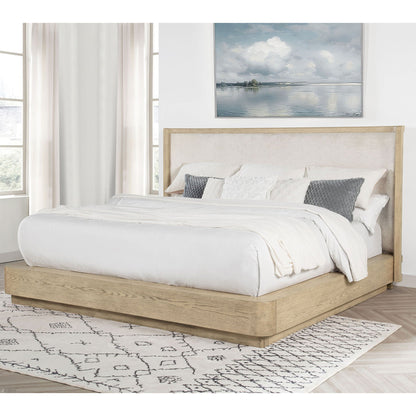 Kimpton Sleek Upholstered Wingback Platform Bed