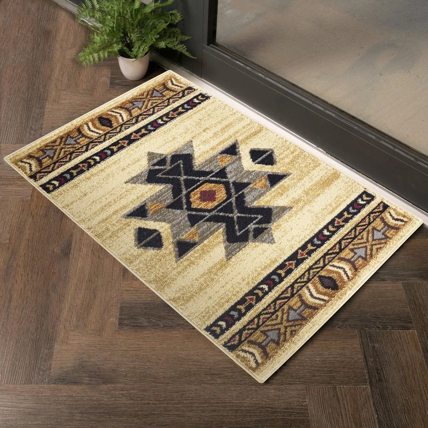 Southwest Area Rug With Desert Inspired Design