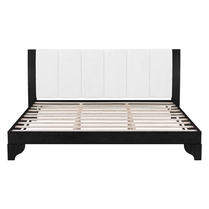 King Size Bed Frame in Black and White Color
