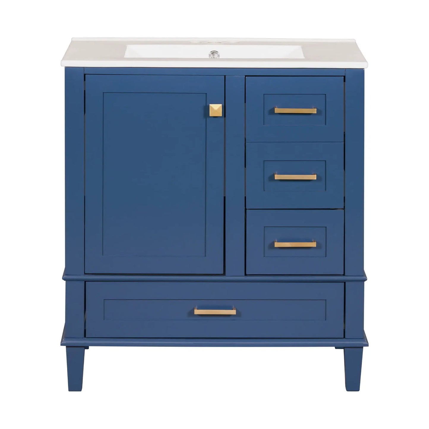 Bathroom Vanity With Sink Solid Wood Cabinet