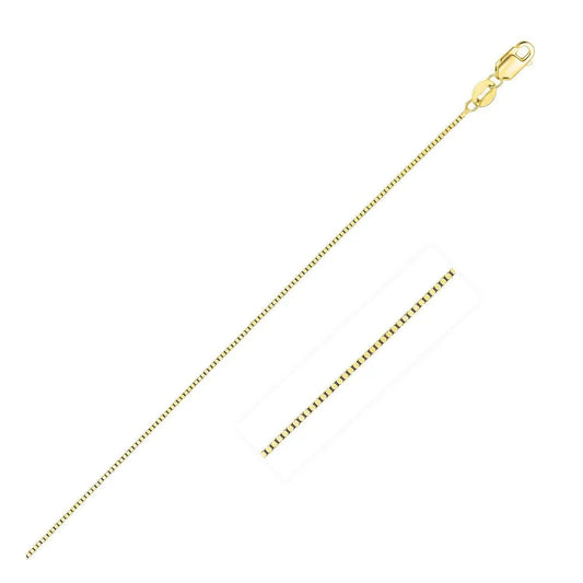 14k Yellow Gold Classic Box Chain Necklace 0.45mm Bids.com on Tampa Home & Garden Store