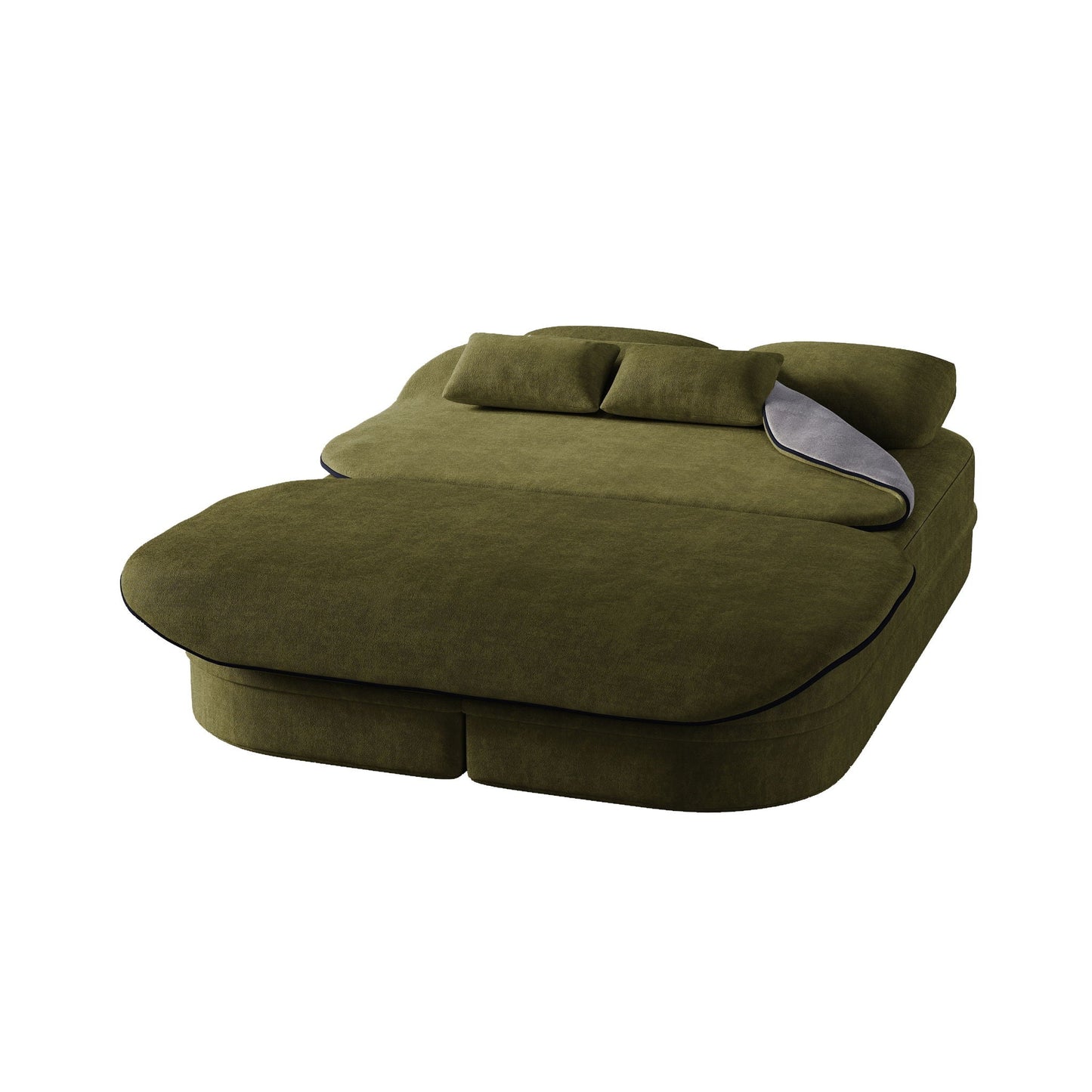 Foldable Sofa Bed with a Multi Functional Blanket