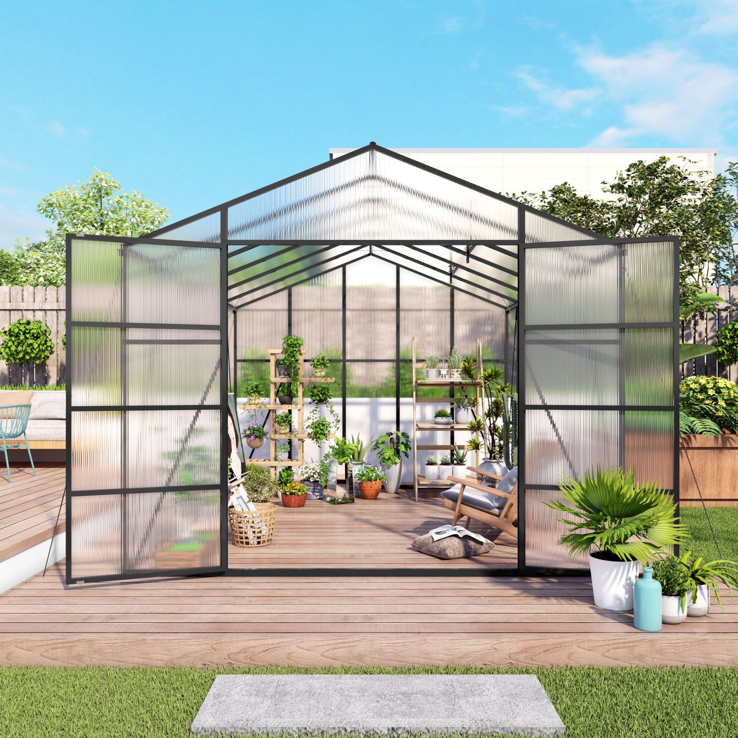 Windproof and All Season Garden Greenhouse
