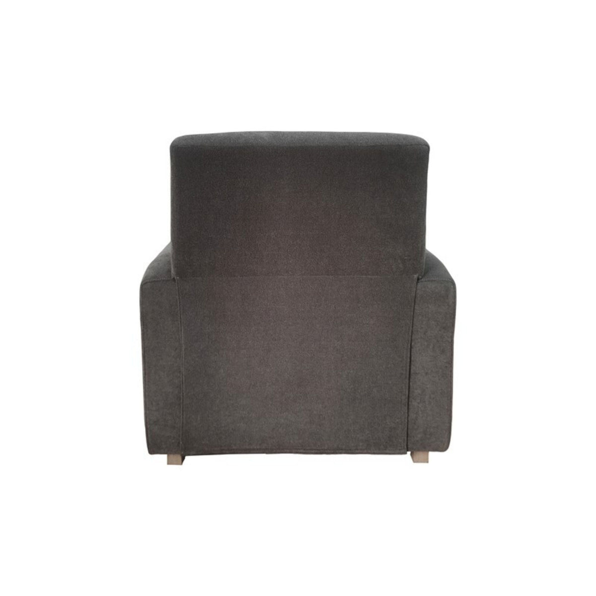 Gray Recliner Chair with solid wood frame and cushioned back, no assembly required on Tampa Home & Garden Store
