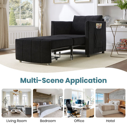 Convertible Sleeper Sofa and Storage Pockets