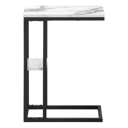 C Shaped Accent Table with Contemporary Design