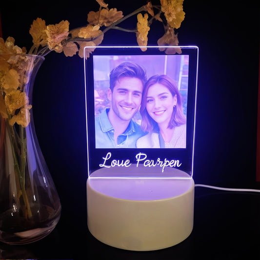 Custom Photo LED Night Light – Personalized Table Lamp Gift for Girlfriend or Women - Tampa Home & Garden Store