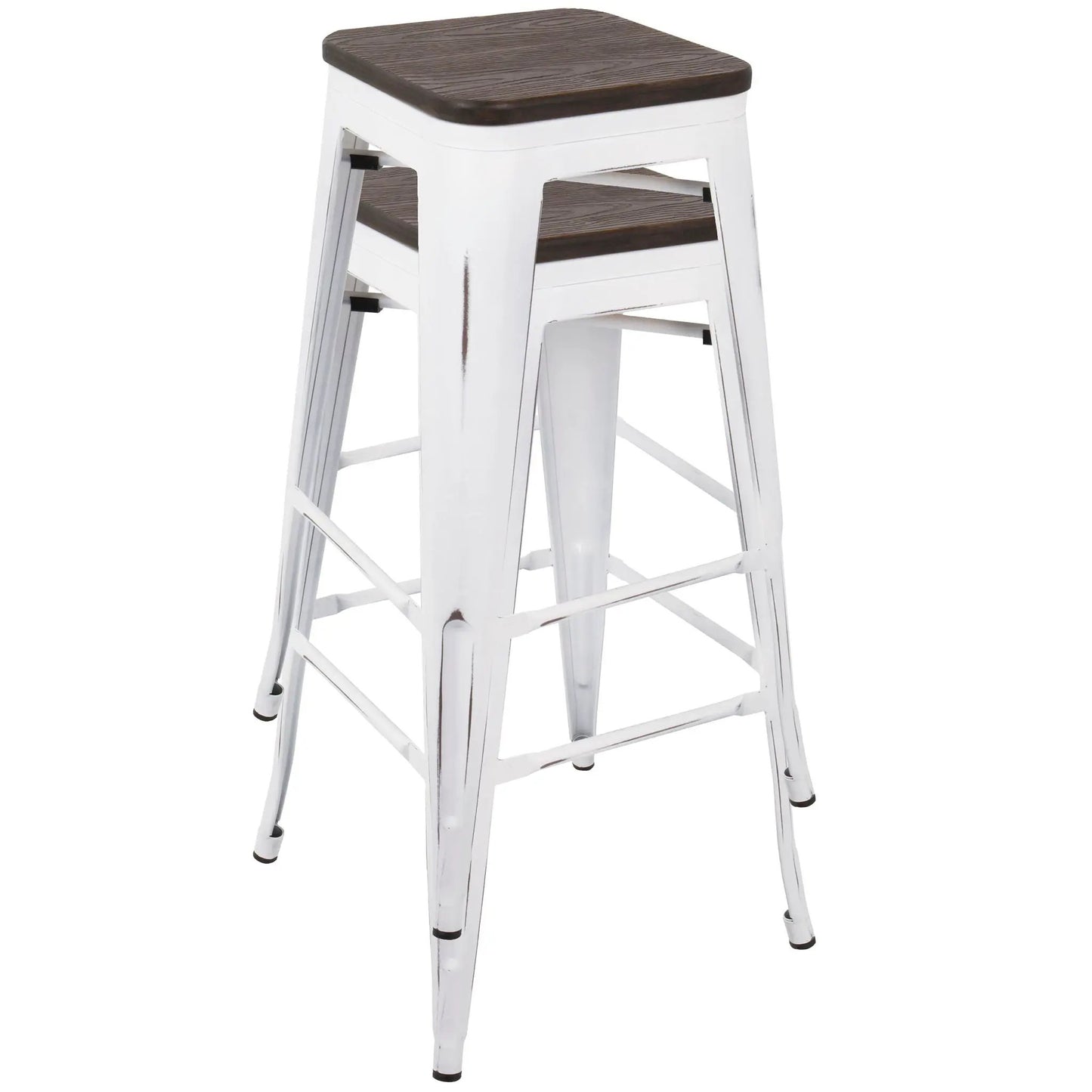 Oregon Contemporary Barstools Set of 2 Durable