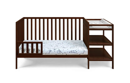 Palmer 3-in-1 Convertible Crib/Changer in dark walnut wood by Unique Piece Furniture on Tampa Home & Garden Store