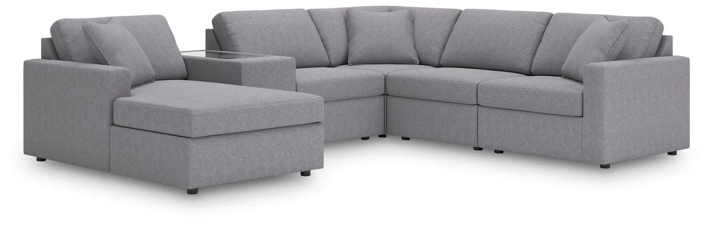 Modmax Sectional in Granite Performance Fabric