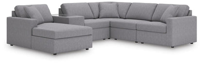 Modmax Sectional in Granite Performance Fabric