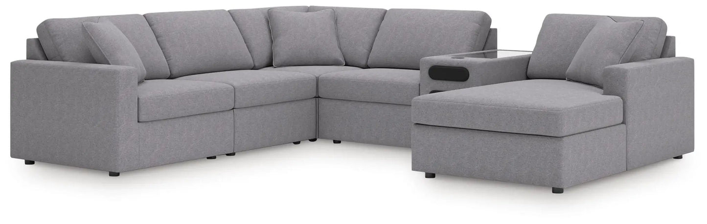 Modmax Sectional in Granite Performance Fabric